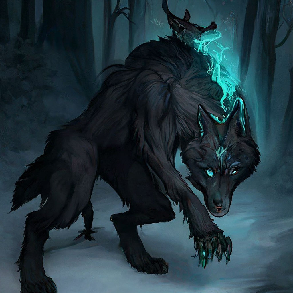 Арт волк демон черный (50 фото)