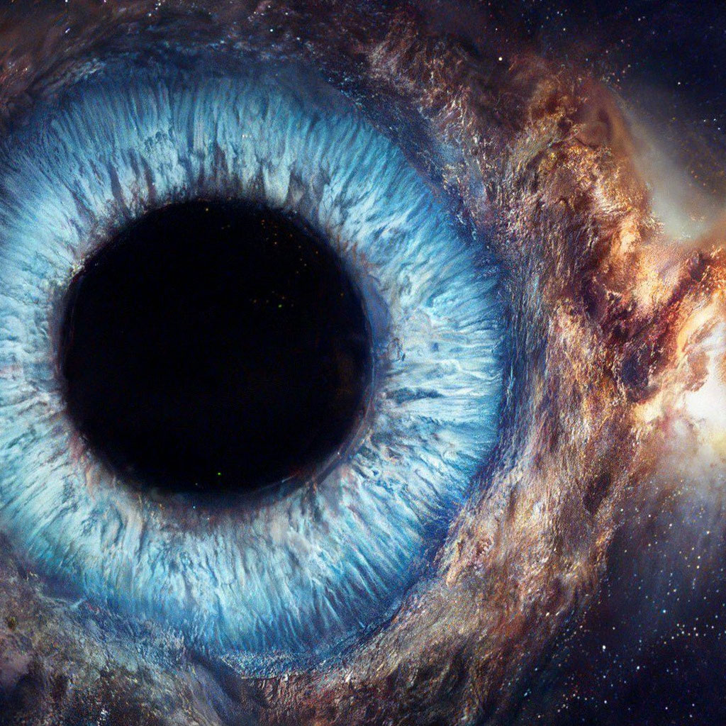 «Огромный глаз смотрит из космоса на…» — создано в Шедевруме