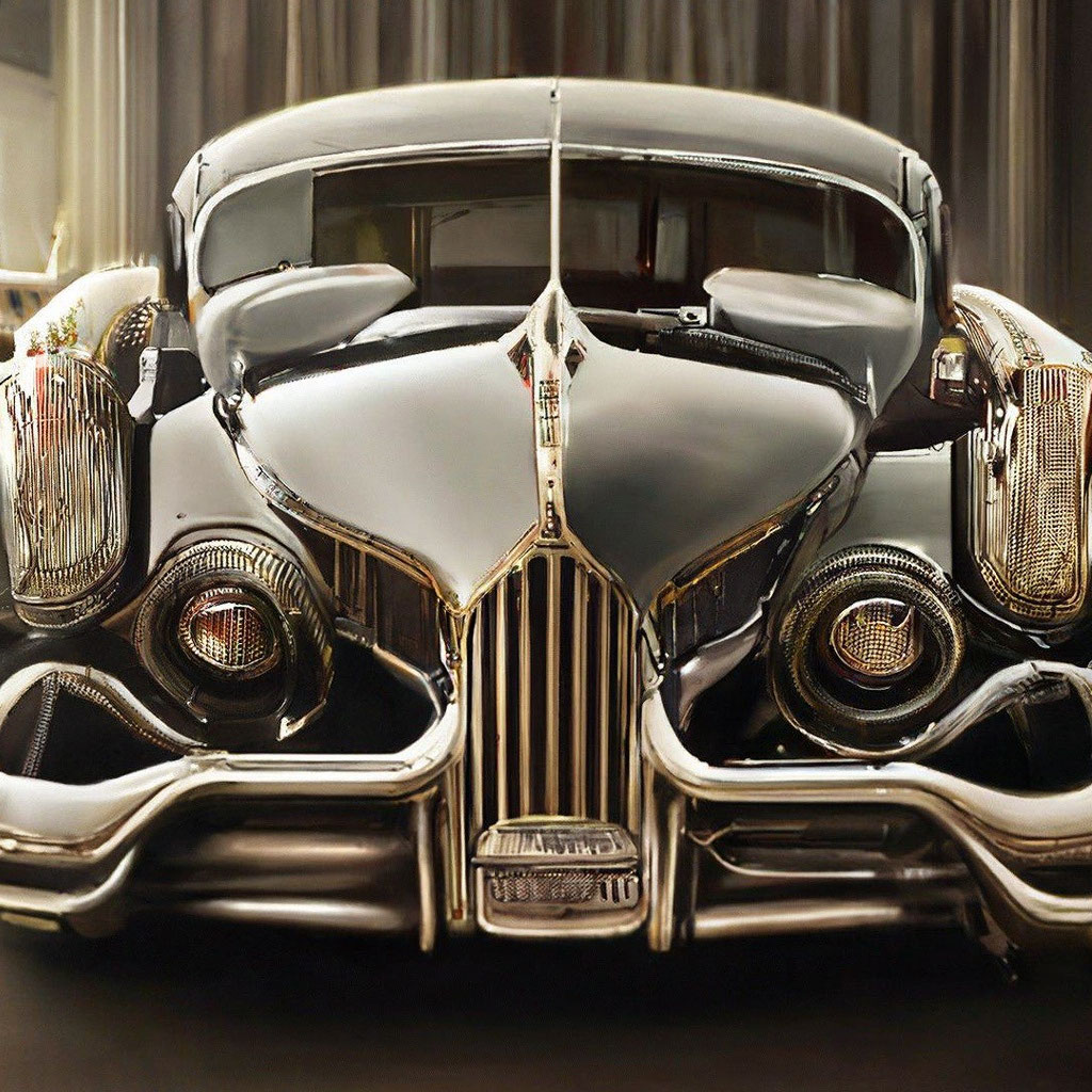 «Автомобиль Паккард в стиле стимпанк …» — создано в Шедевруме