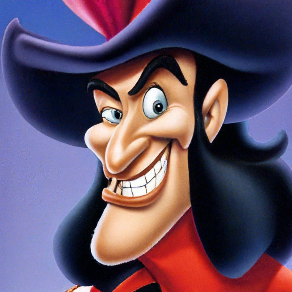 Captain Hook is a thin man with …» — создано в Шедевруме