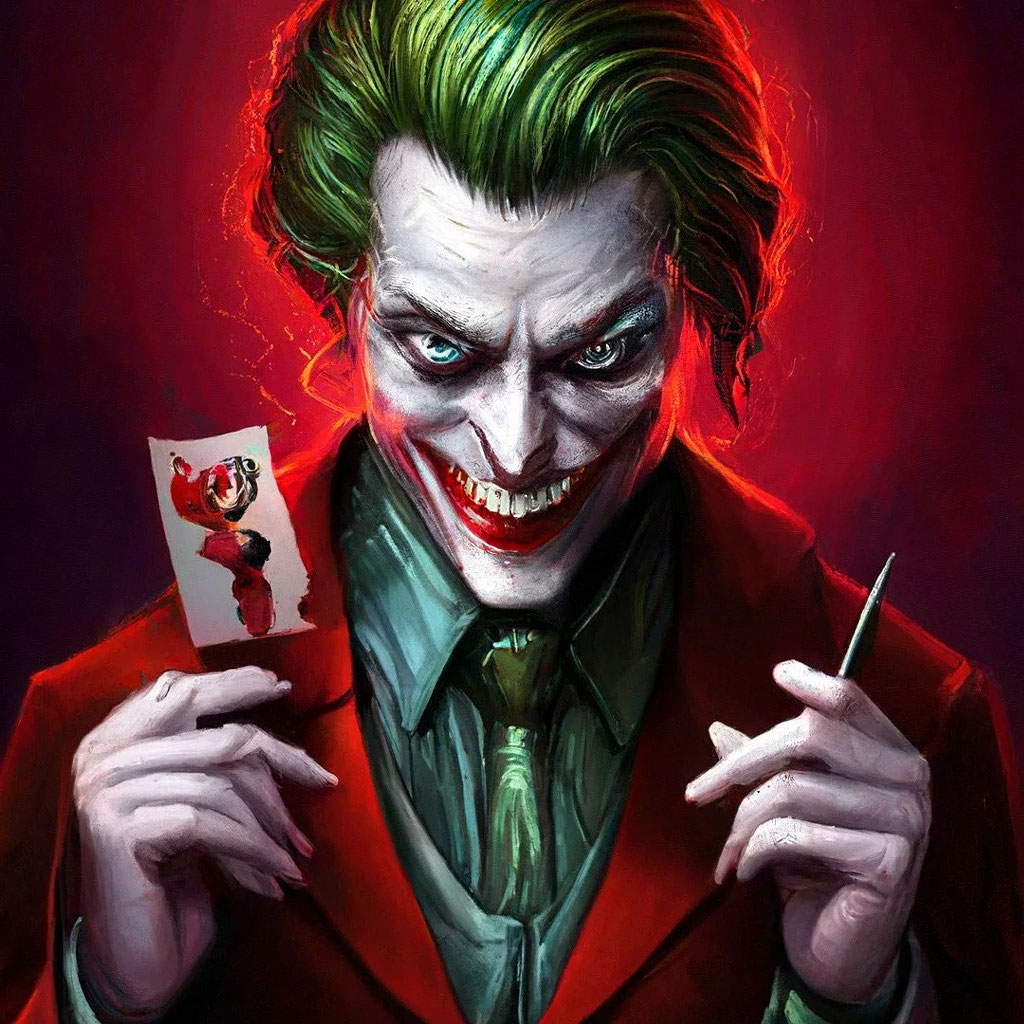 "3D joker card, Fantasy, contour ." - image created in Shedevrum