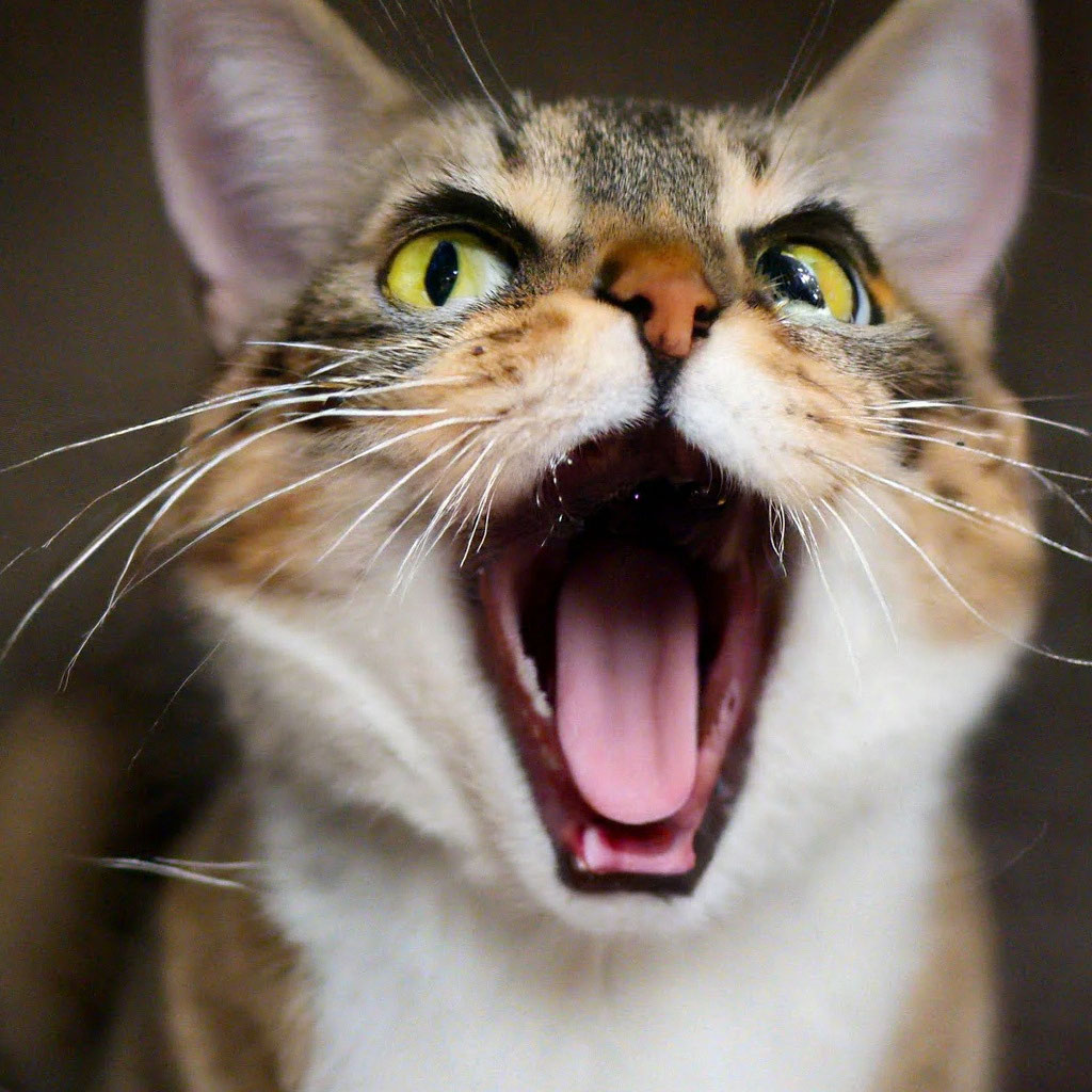 Кот мяукает: звуки и эмоции» — создано в Шедевруме