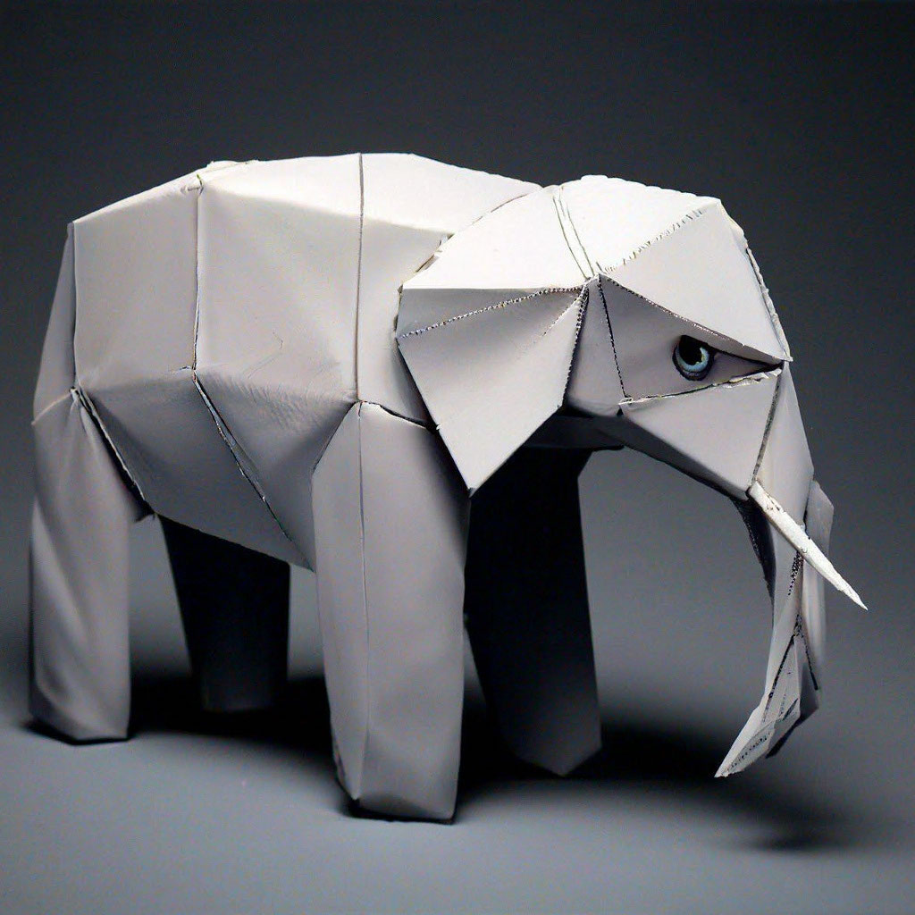 Копилка Оригами Пара слонов