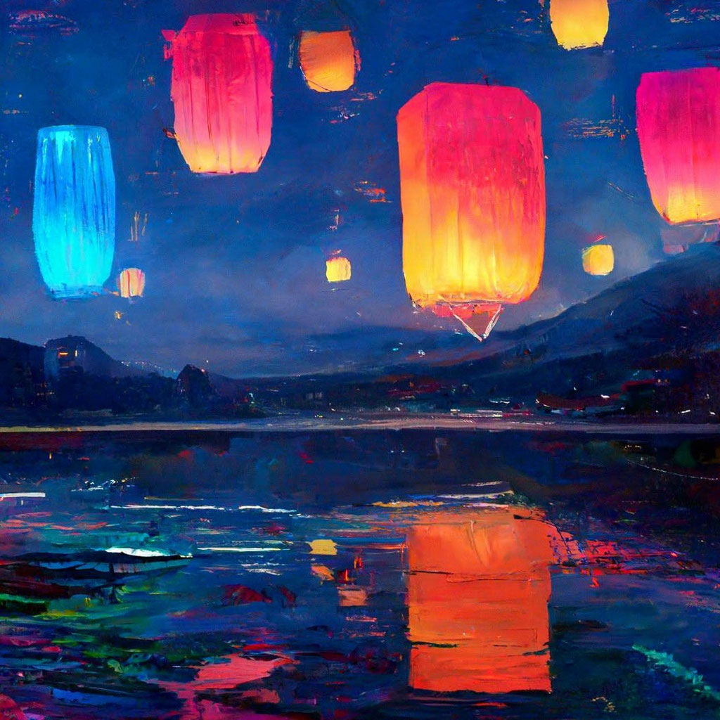 Китайские небесные фонарики Летающие фонарики Шары желаний купить Киев