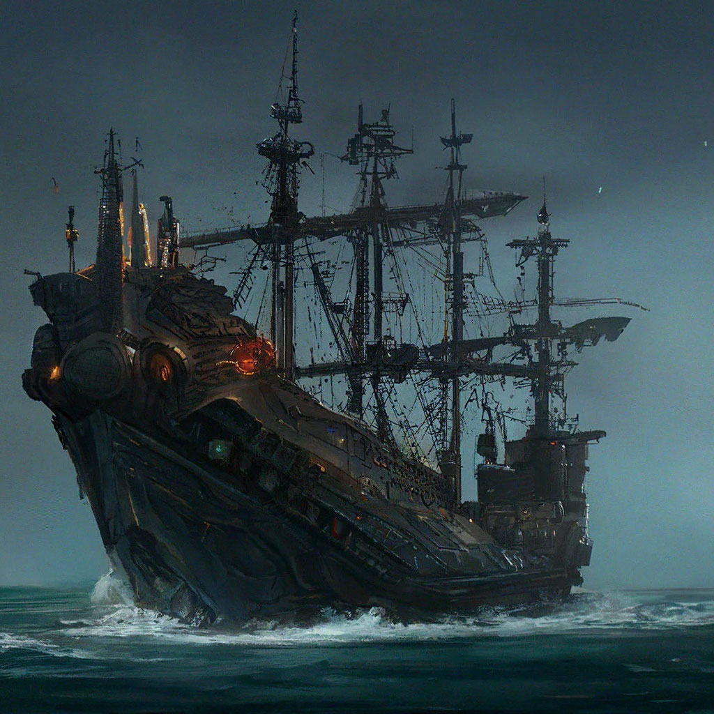 Пиратский корабль рисунок (48 фото)