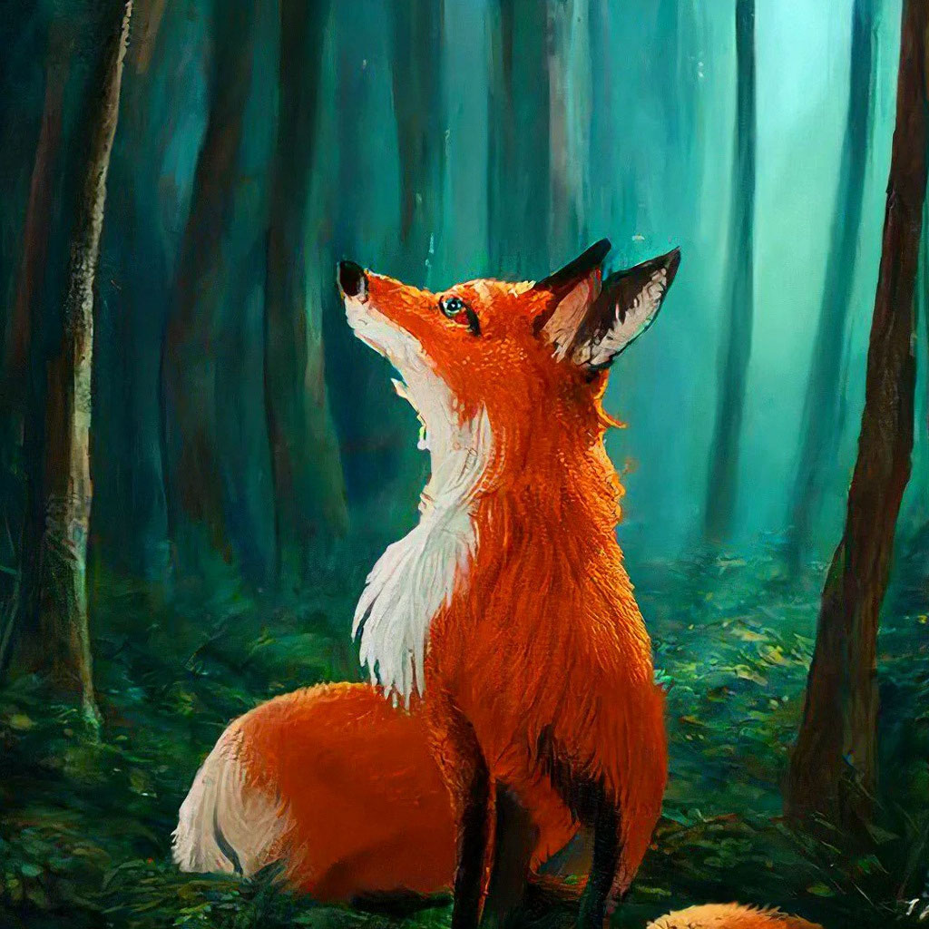 В чем живет лиса в лесу