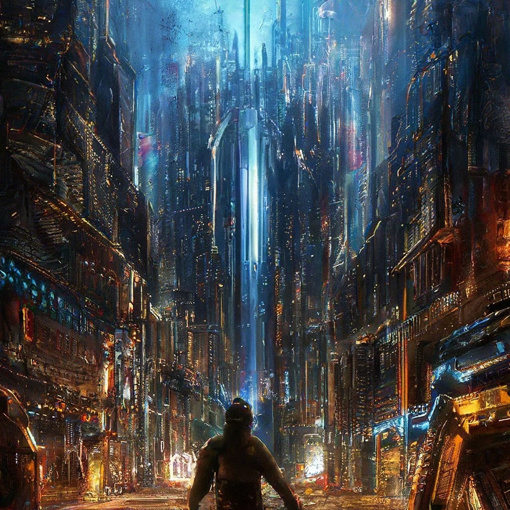 «Before technology, humanity was a simpler place» — создано в Шедевруме