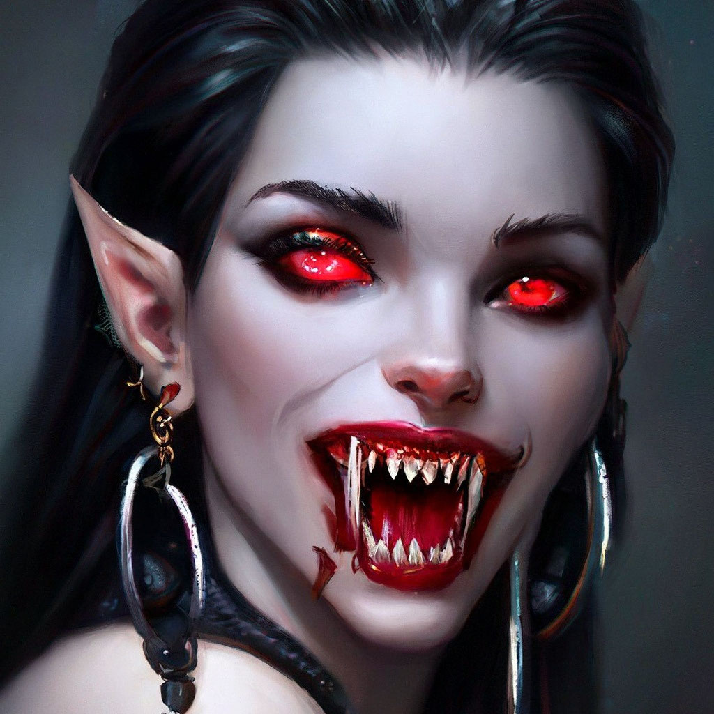 Vampire girls, fiction idea, zbrush