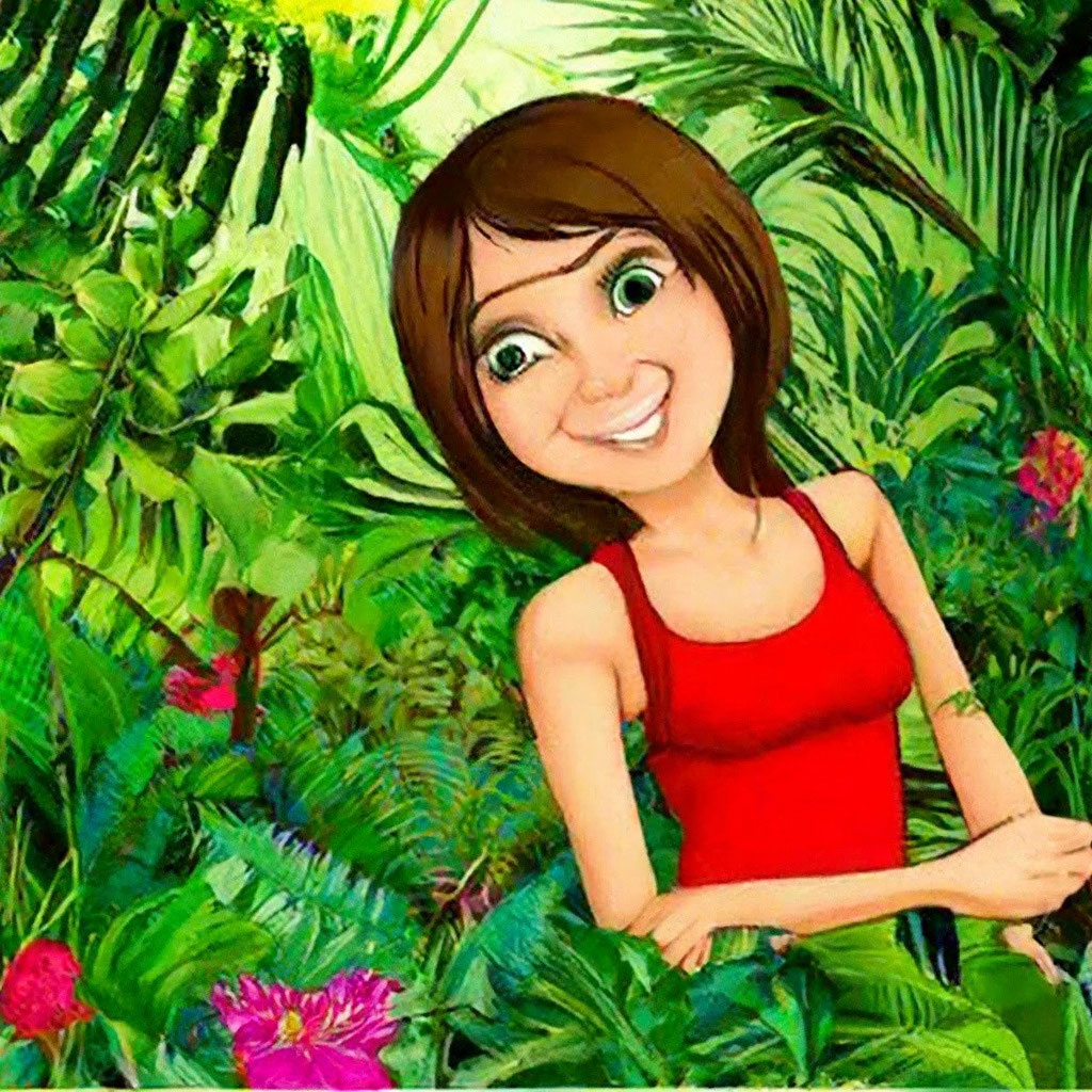 Девушка в джунглях изображение_Фото номер _PSD Формат изображения_ecomamochka.ru