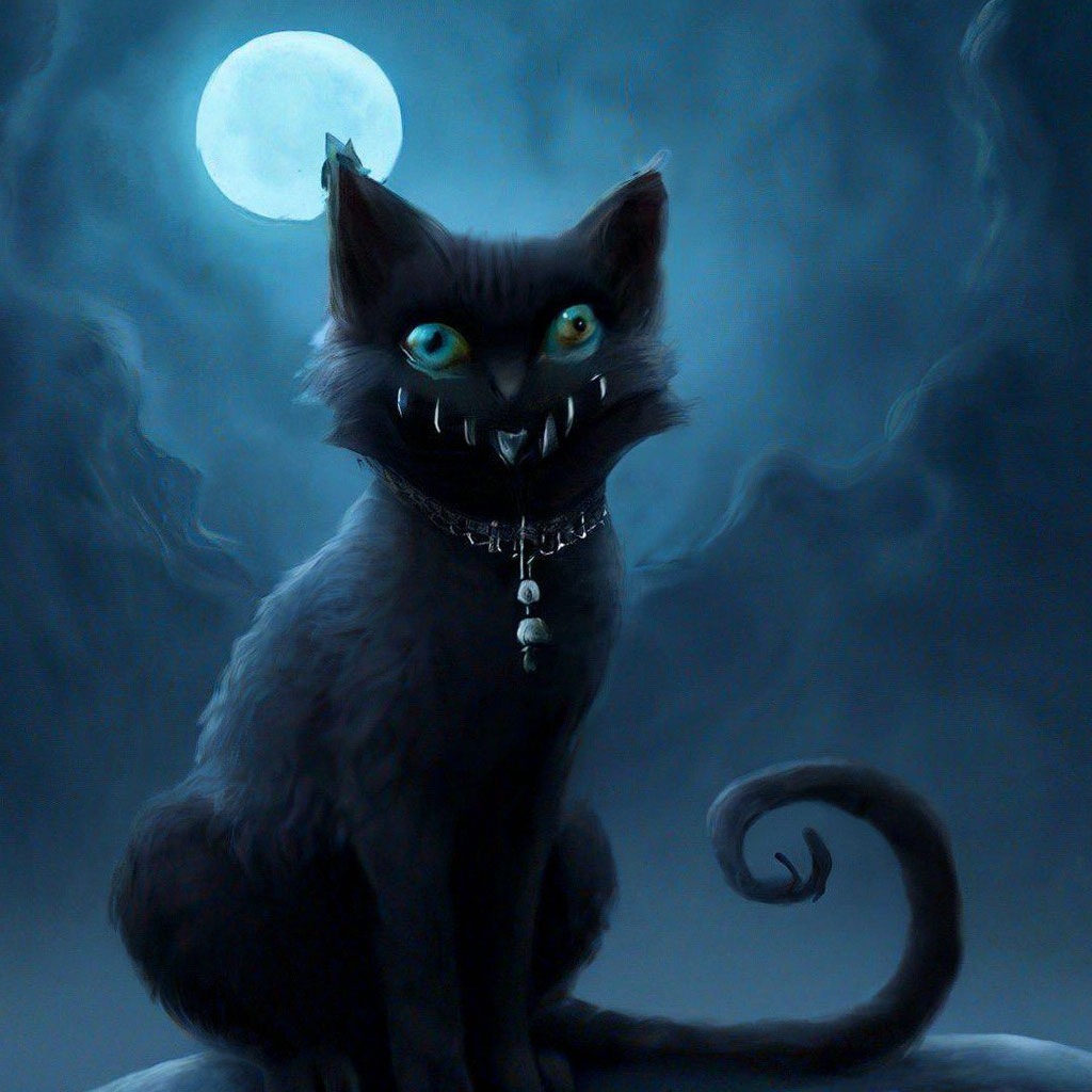 Кошка вампир» — создано в Шедевруме