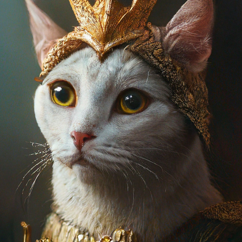 "The queen of cats" - image created in Shedevrum