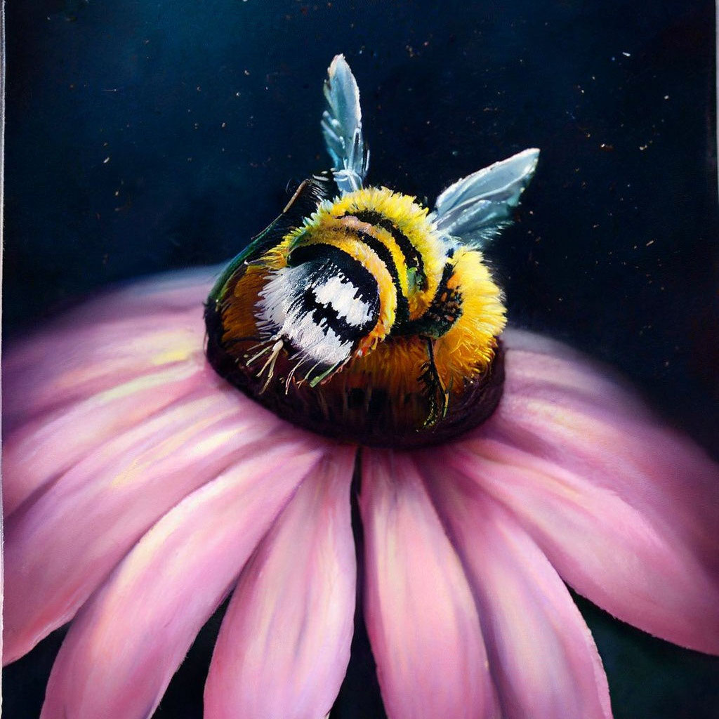 «Детализированная милая пушистая пчё…» — создано в Шедевруме