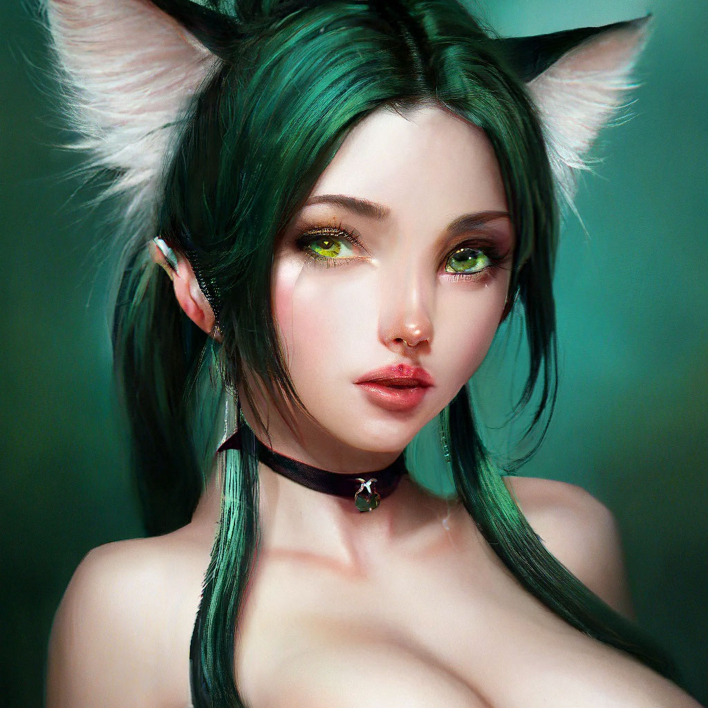 Реалистичная ахегао девушка с …» — создано в Шедевруме