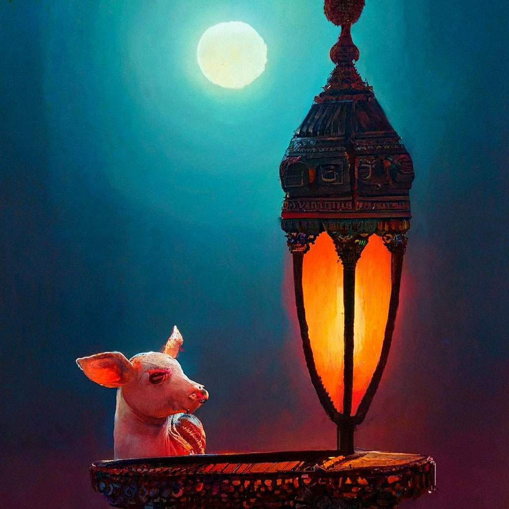 «Неоновый закат, горит марокканская …» — создано в Шедевруме