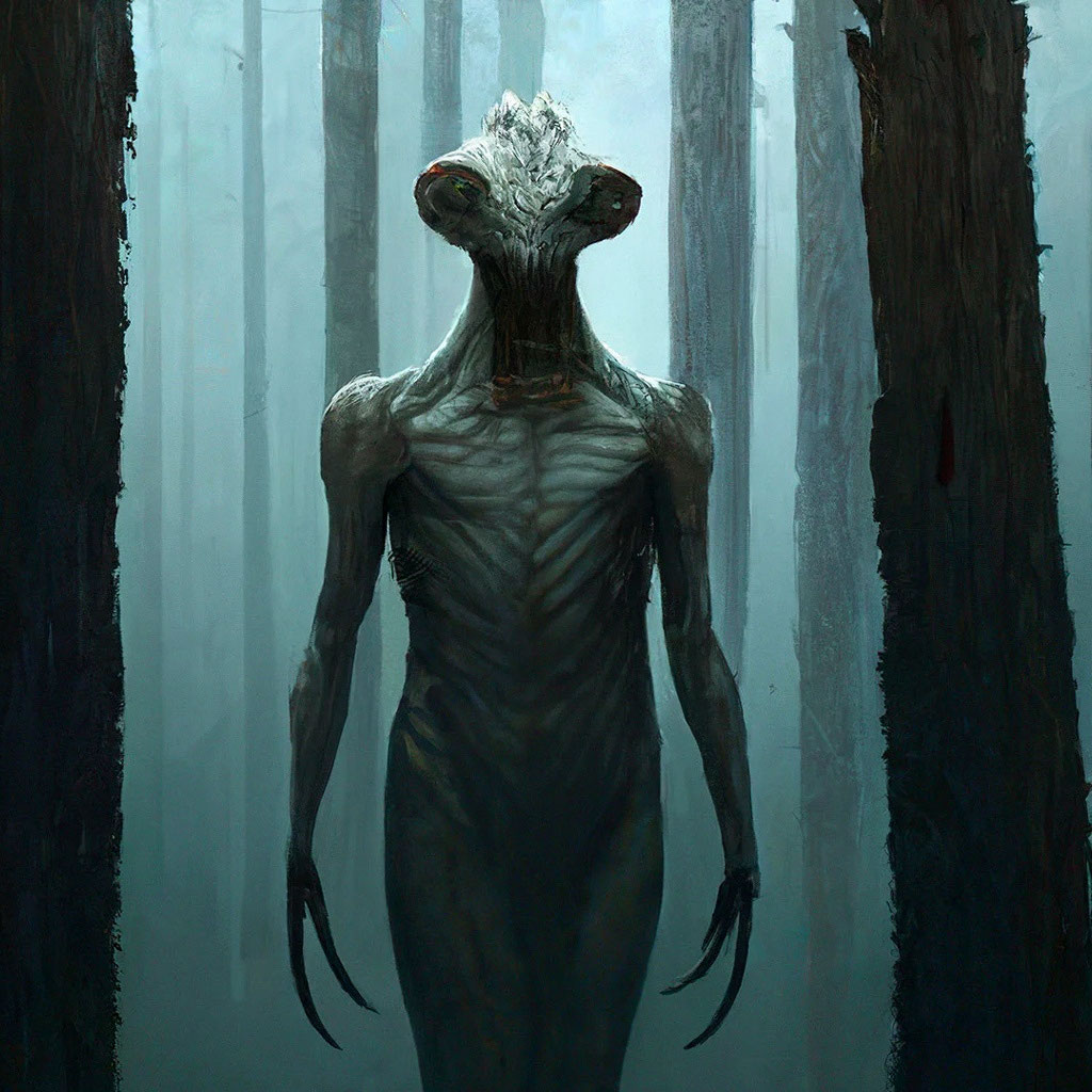 Scary Unknown Tall Creatures