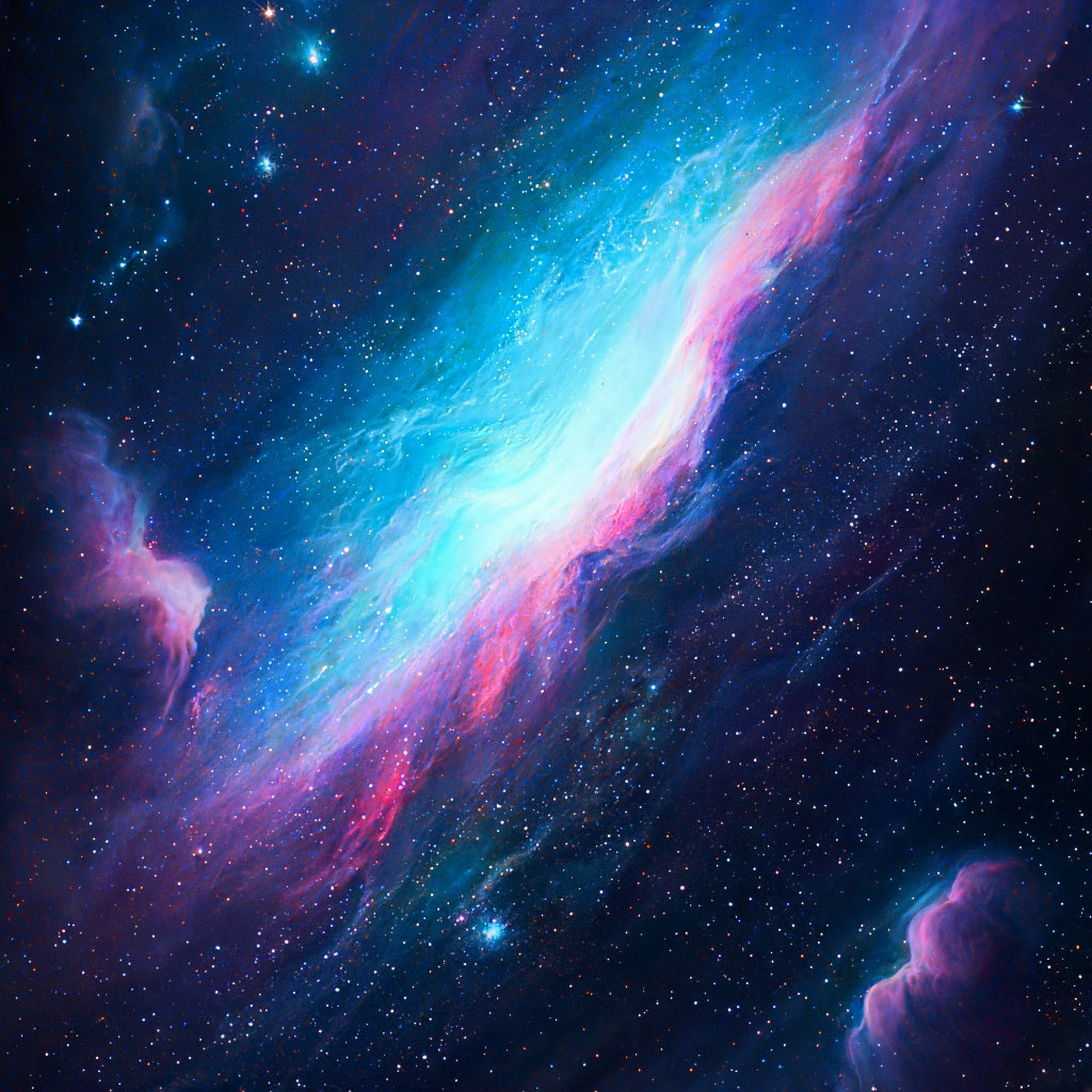 Фантастическое ночное небо с …» — создано в Шедевруме