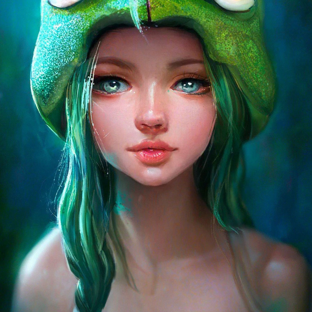 Frog girl