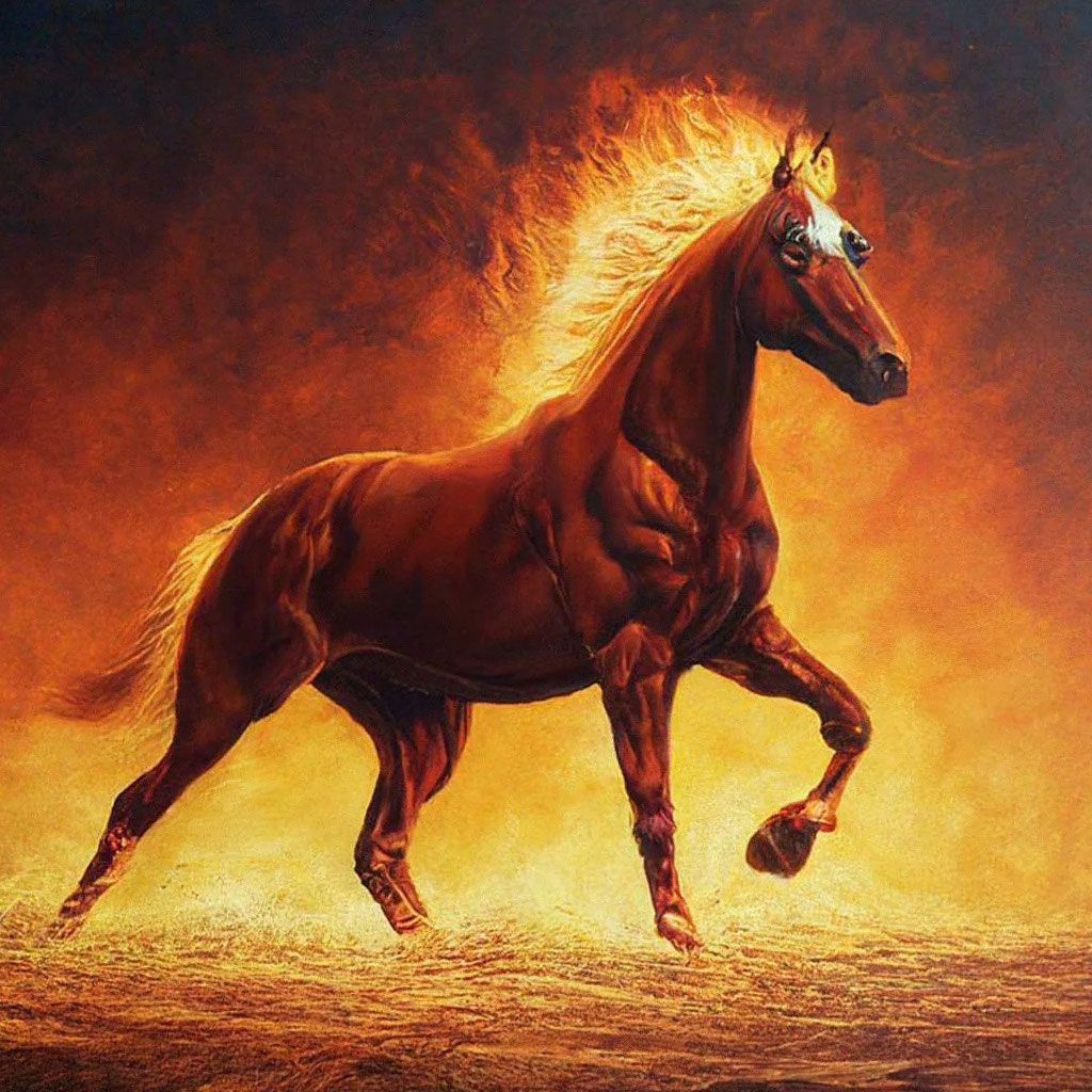 «Огненная лошадь» — создано в Шедевруме