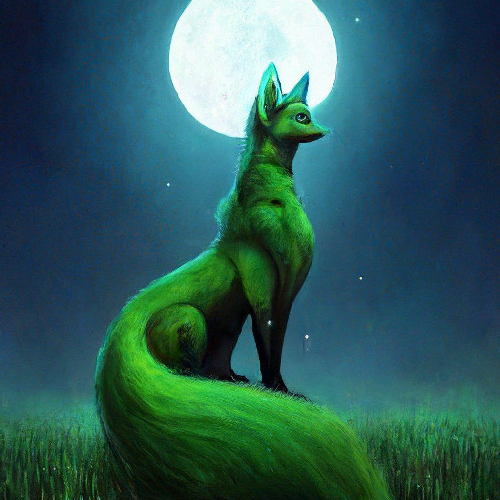 Green furry