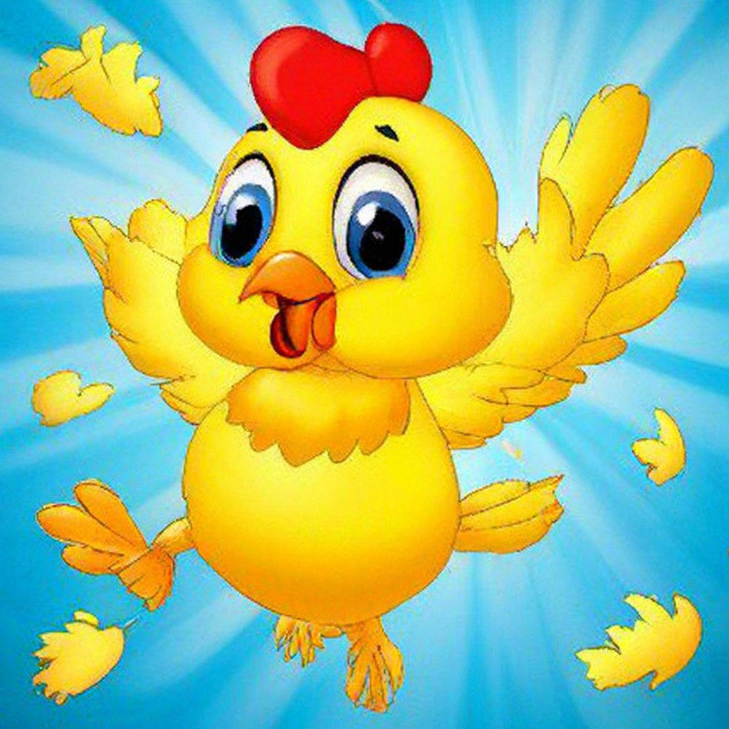 Милый желтый цыпленок с желтым …» — создано в Шедевруме