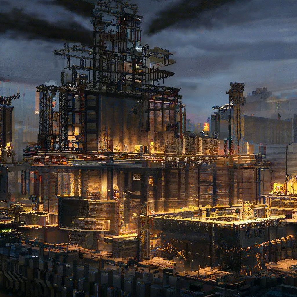 Industrial Factory Minecraft Spark Learning With Renewable Energy