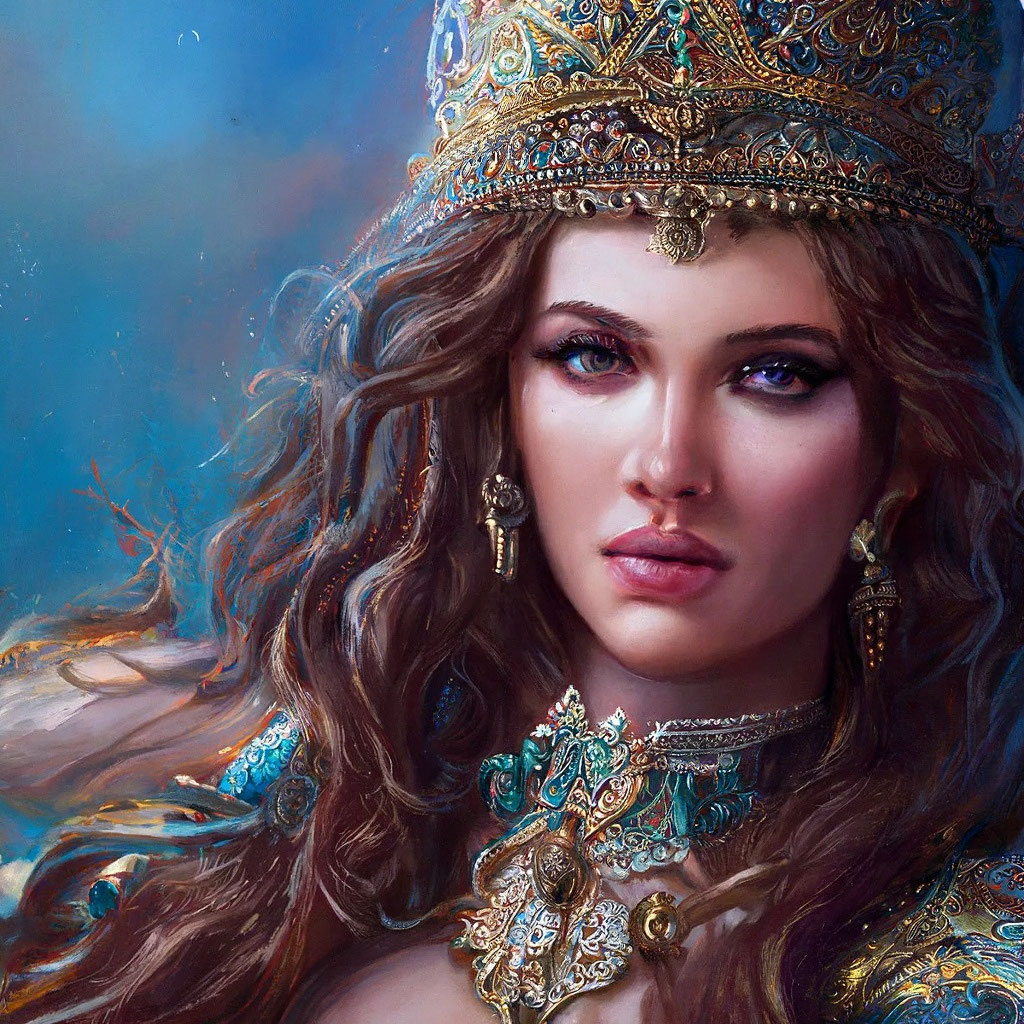 «Богиня, красивая, стройная Славянка» — создано в Шедевруме