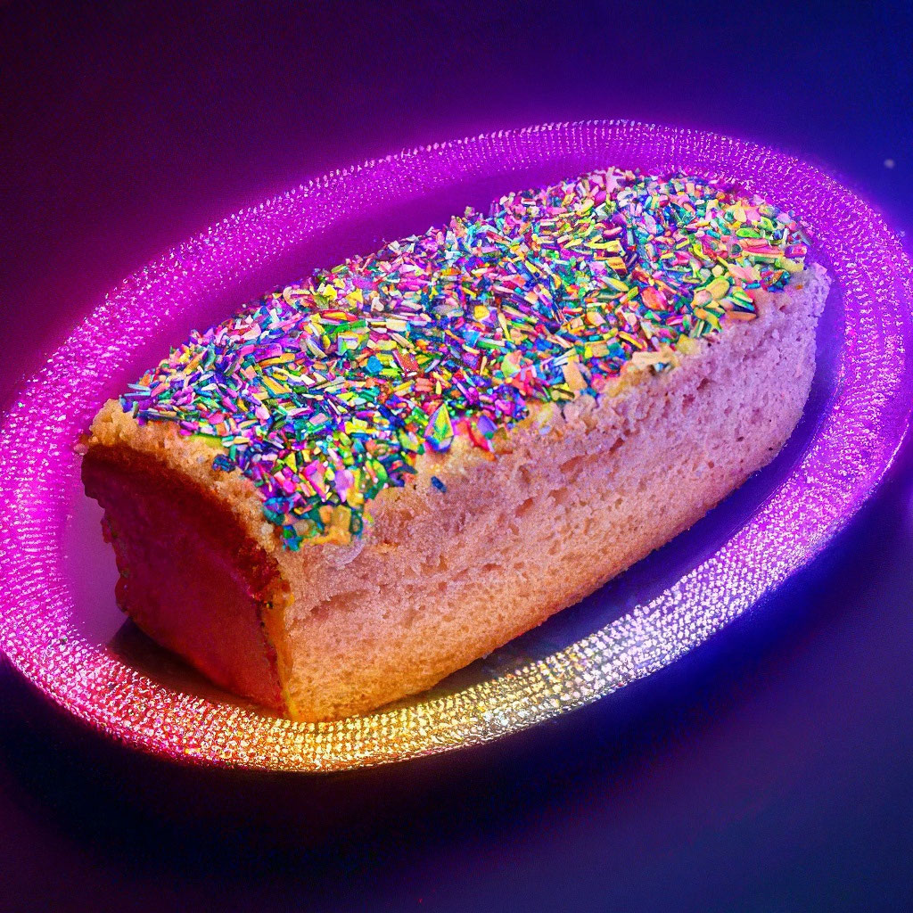 Милый радужный хлеб , нимб над …» — создано в Шедевруме