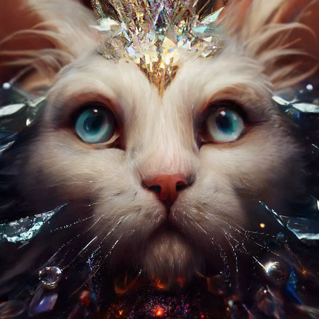 Кошка элементаль магии, огромные …» — создано в Шедевруме