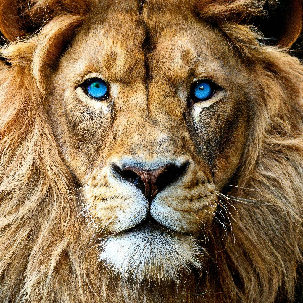 Lion Albino with Blue Eyes Close-up Stock Photo - Image of creature, closeup: 18