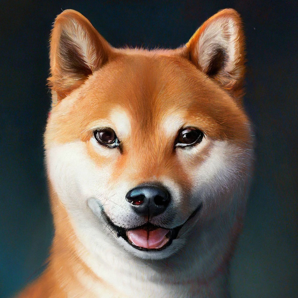 Сиба-Ино собака (реалистично)» — создано в Шедевруме
