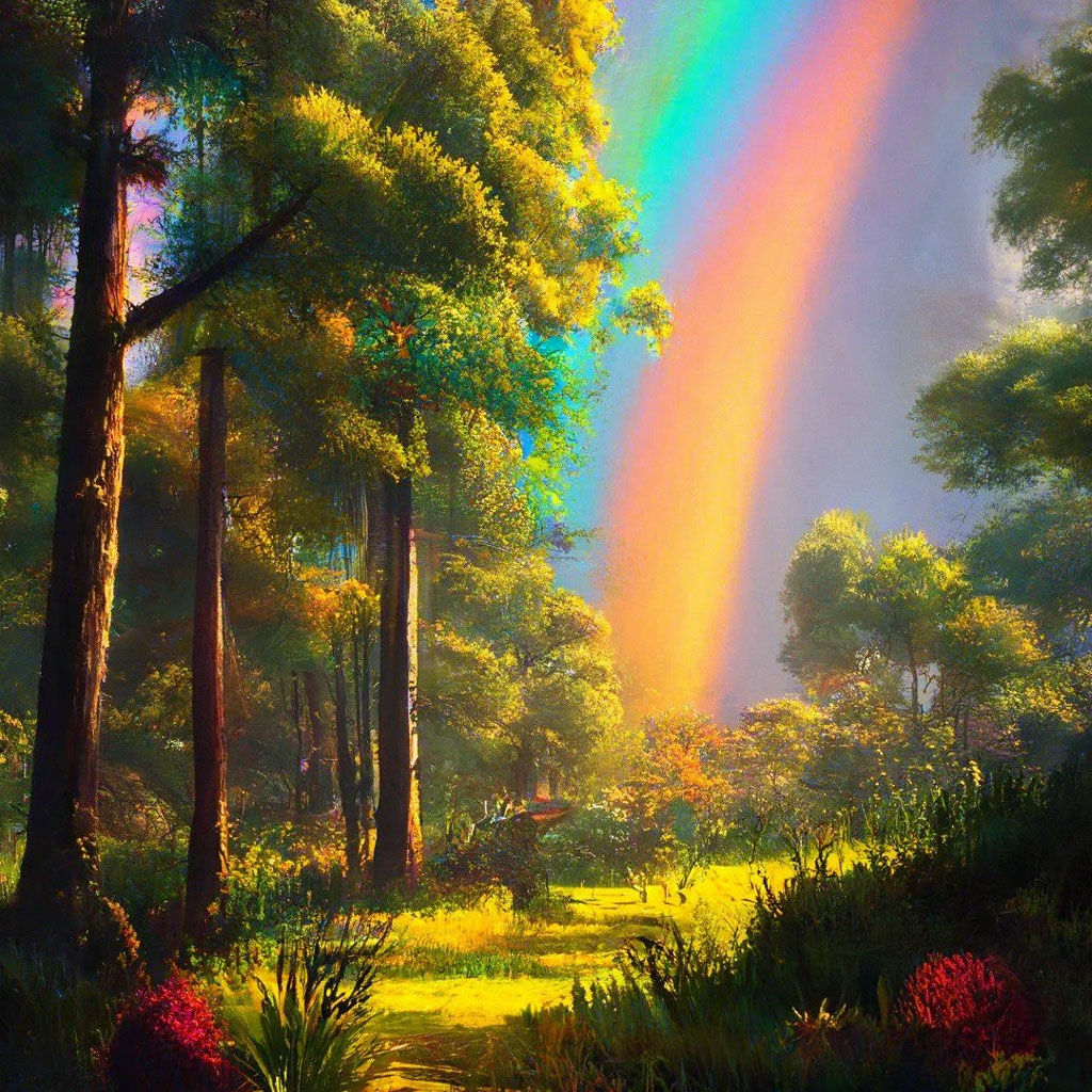 «Лес. деревья, видны верхушки деревьев…» — создано в Шедевруме