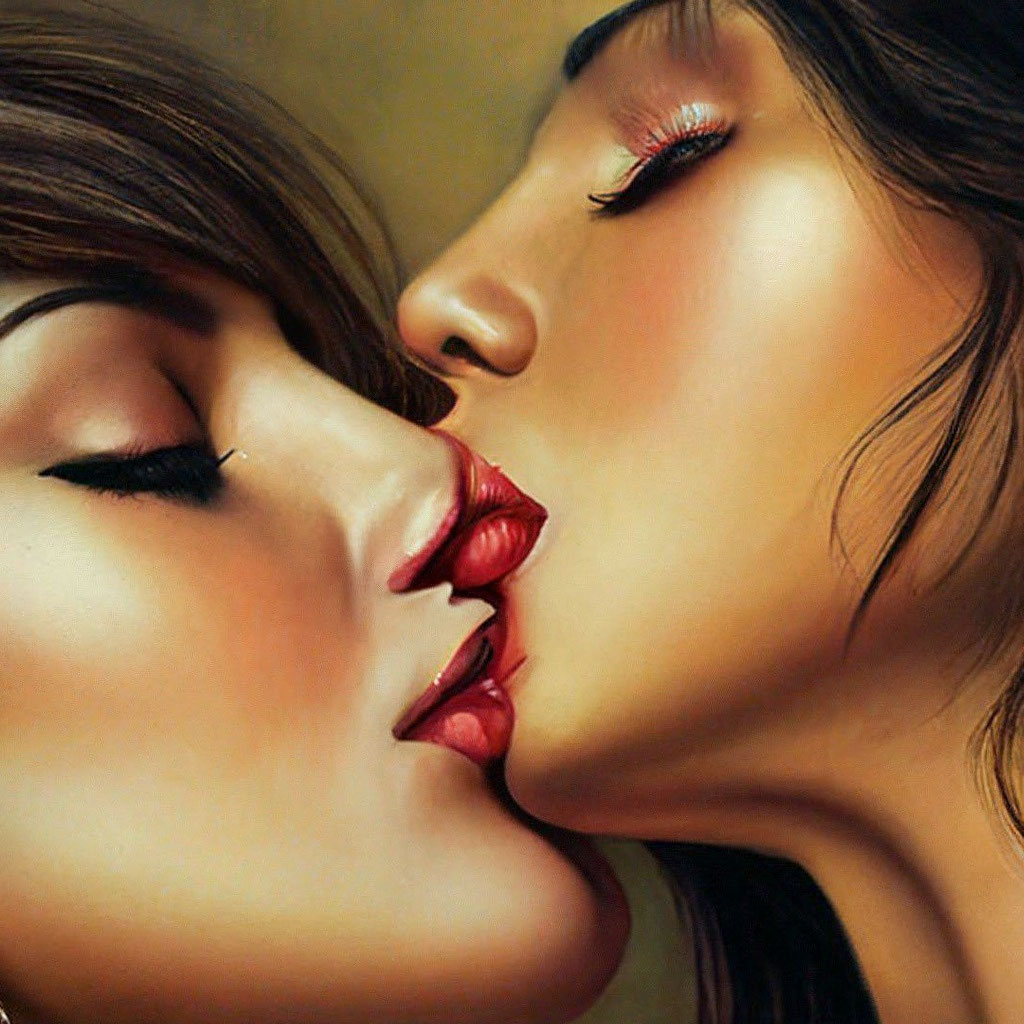 Фото по запросу Лесбийский поцелуй