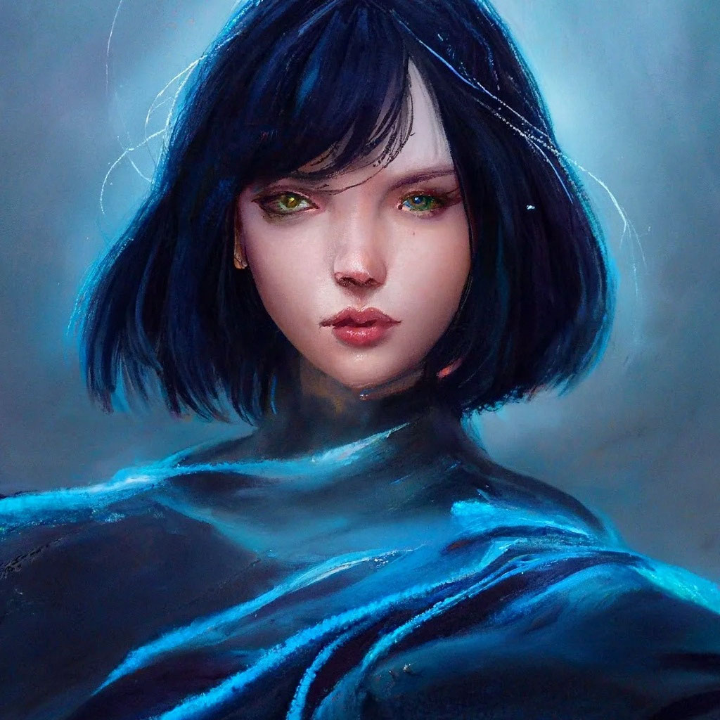 «Как гром среди ясного неба» — картинка создана в Шедевруме