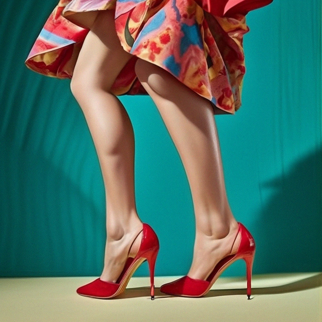 Красивые женские ноги в туфлях на …» — создано в Шедевруме