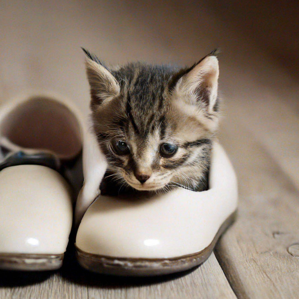 Маленький милый котенок какает …» — создано в Шедевруме