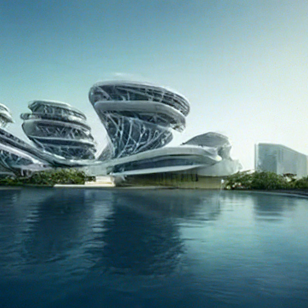 Ультра современные здания будущего …» — создано в Шедевруме