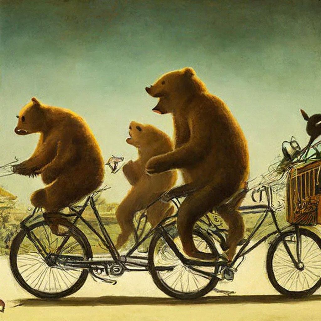 Раскраска медведь на велосипеде 😻 распечатать бесплатно