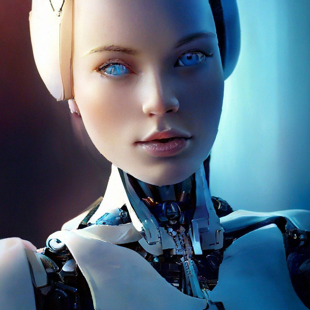 Фото девушек роботов редкие "Hyperrealism, multiexposition, bionic." image created in Shedevrum