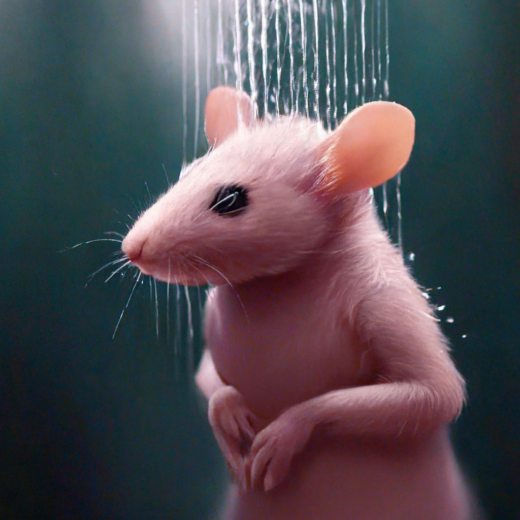 «Бесшерстная,лысая розовая мышь …» — создано в Шедевруме