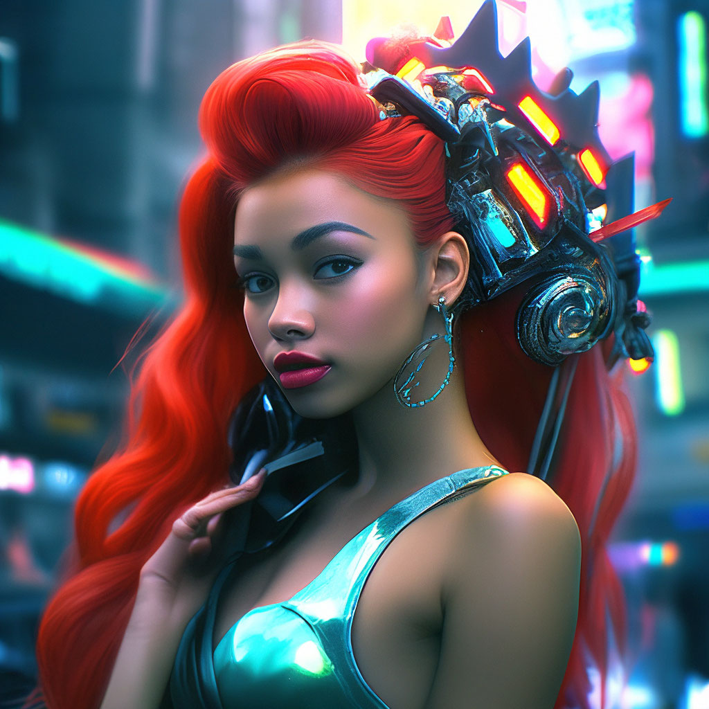 «Реалистичная русалочка Ариэль …» — создано в Шедевруме