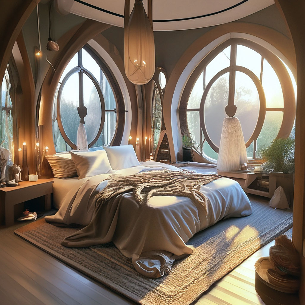 Дизайн комнаты с нишей для кровати - 57 фото