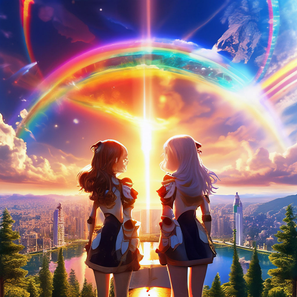 «Параллельные вселенные двух разных …» — создано в Шедевруме