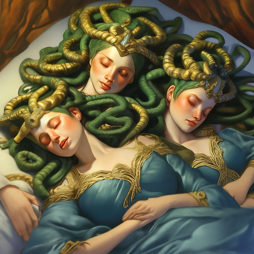Gorgon Medusa And Her Sisters