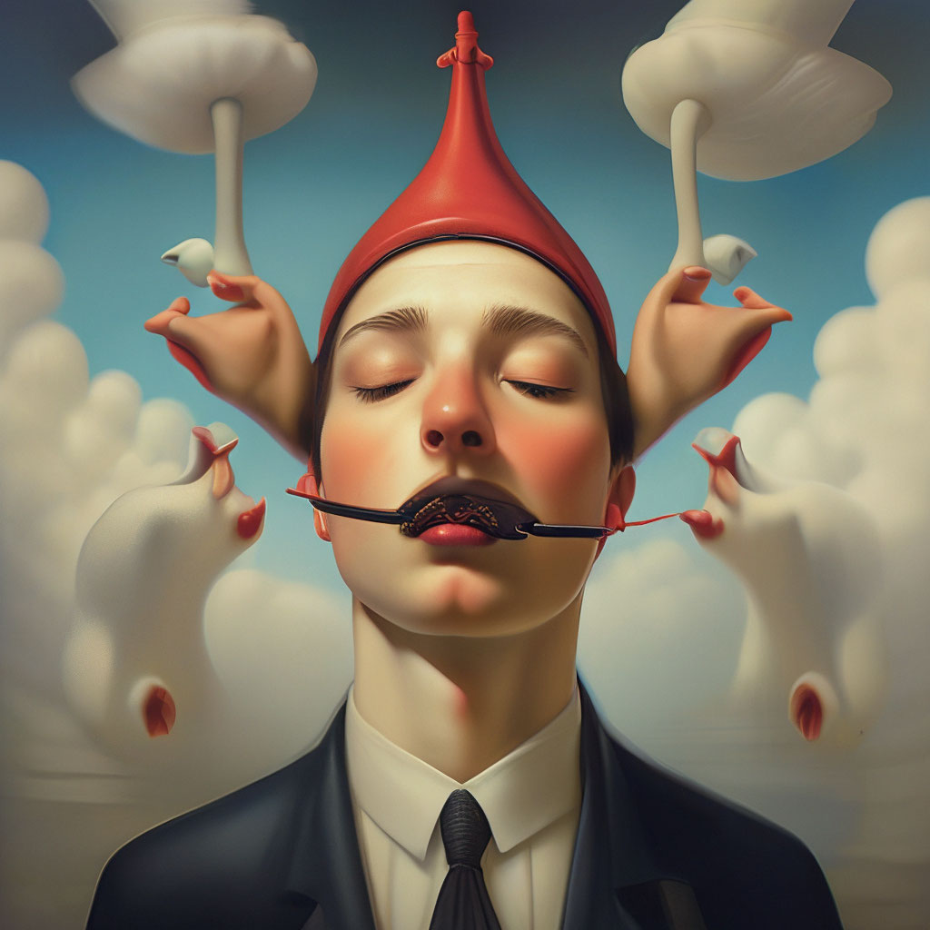 «Вешать нос» — картинка создана в Шедевруме