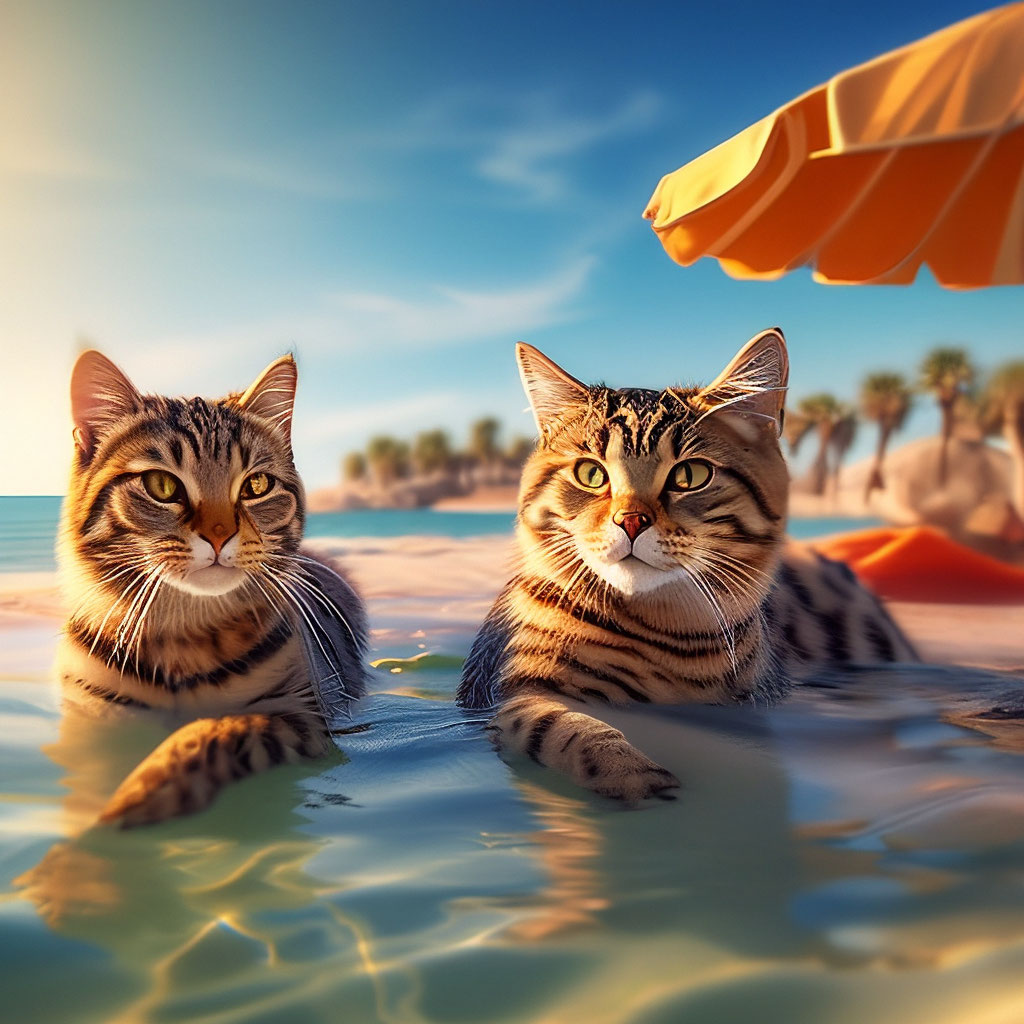 Котики на отдыхе