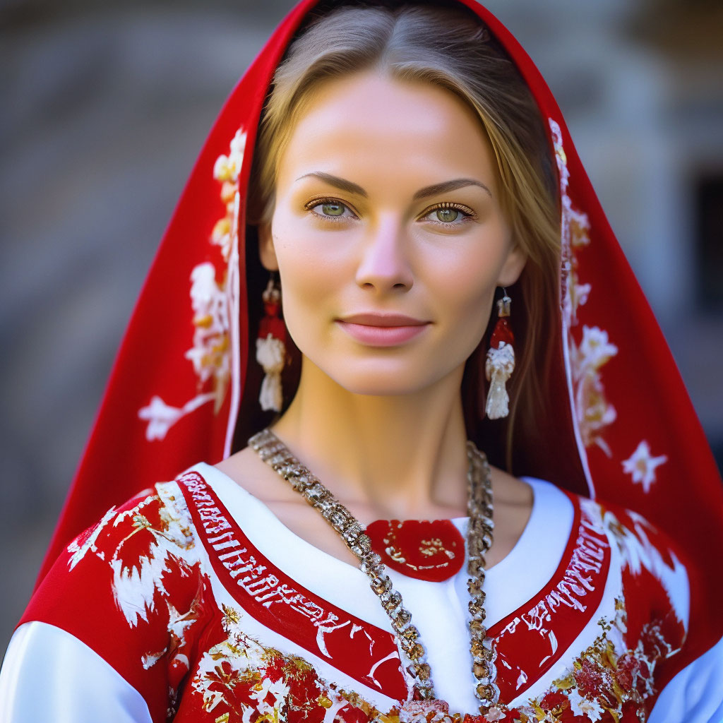 Женщина, около 30 лет, финно-угорский…» — создано в Шедевруме