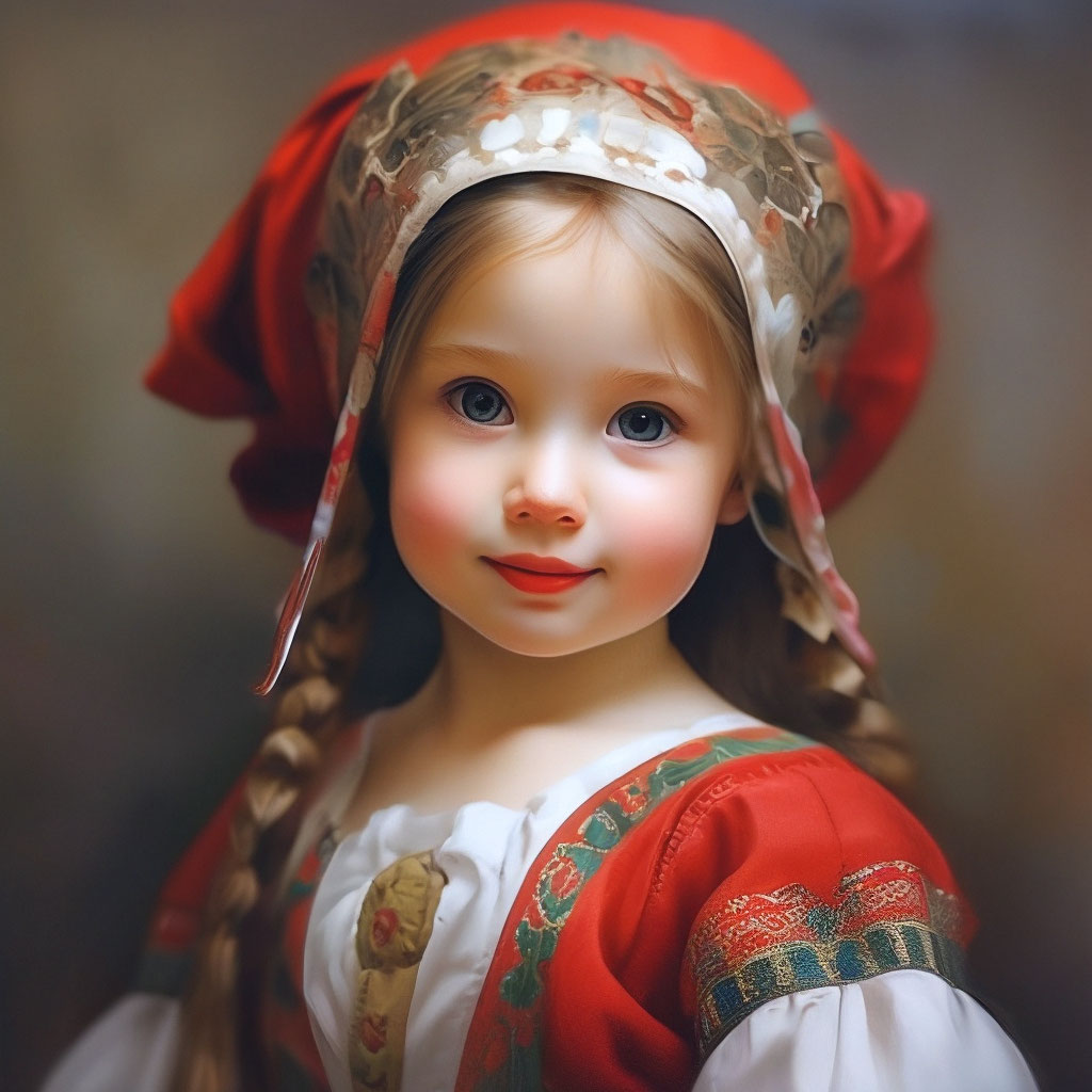 «Маленькая русская девочка» — создано в Шедевруме