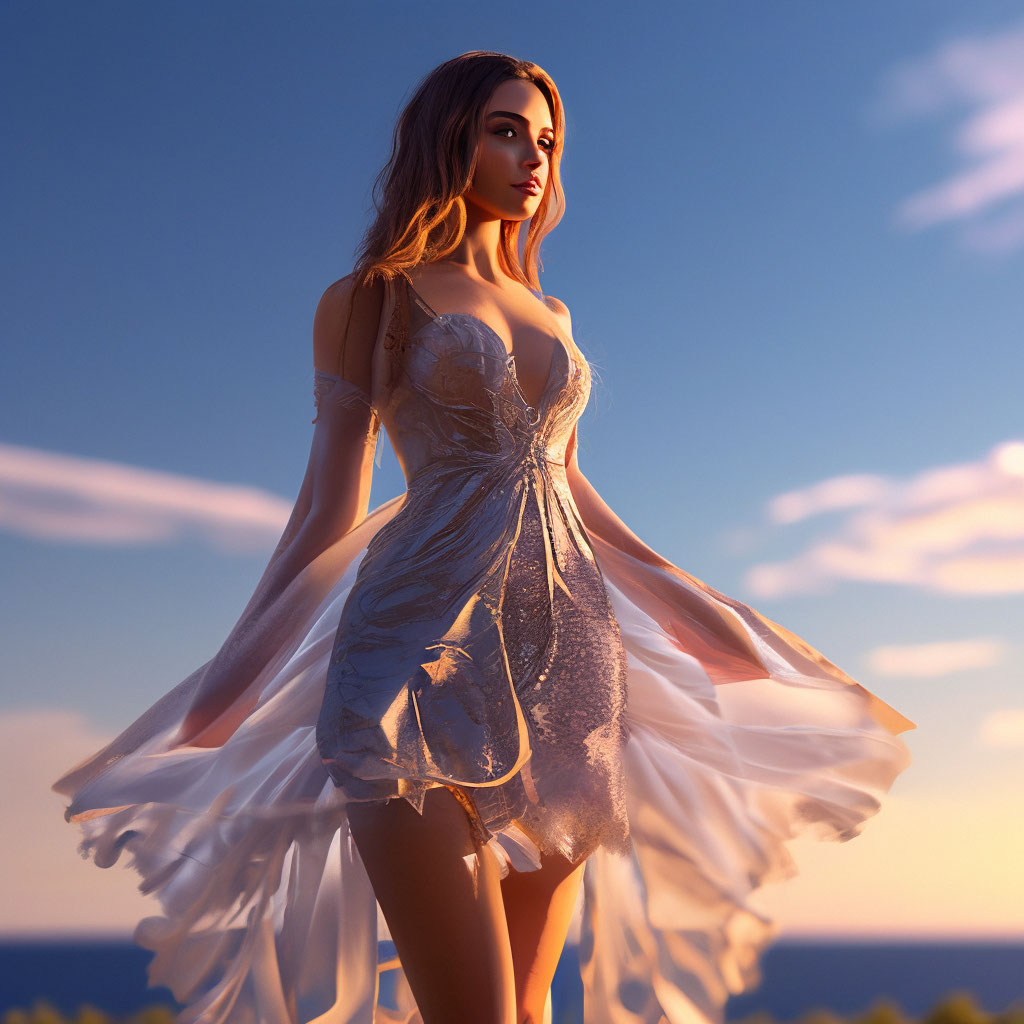 Morning in a transparent dress - Nude, defile, bottomless - Pablo Incognito