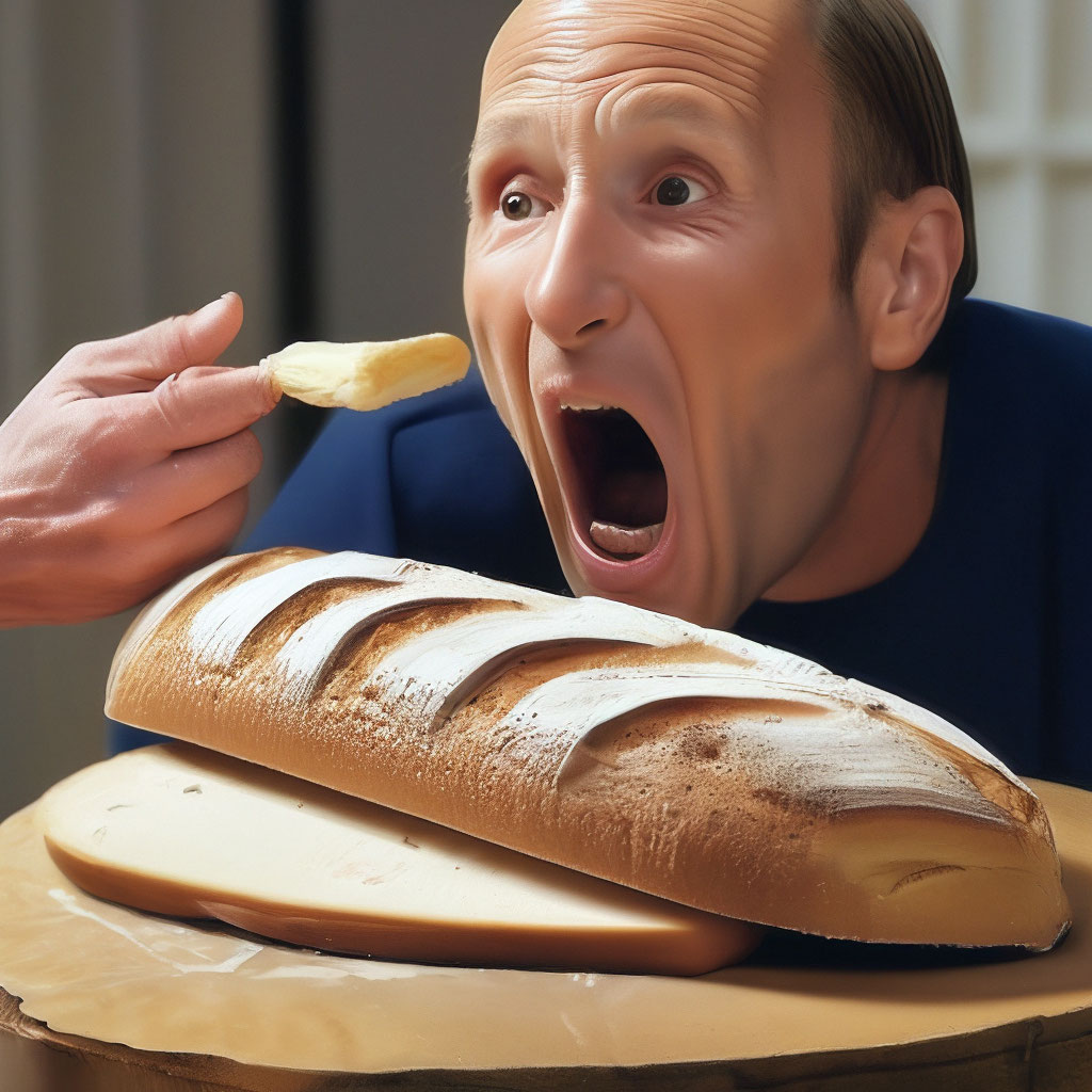 «На чужой каравай - рот не разевай» — картинка создана в Шедевруме