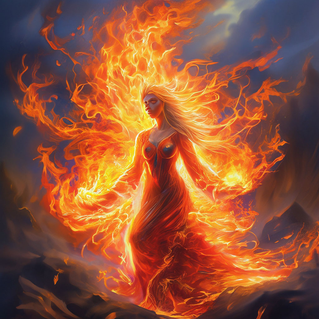 Духи огня фото "The Spirit of Fire" - image created in Shedevrum